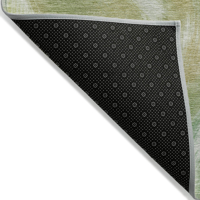 Addison Chantille ACN2096 Abstract Machine Made Transitional Green Rug