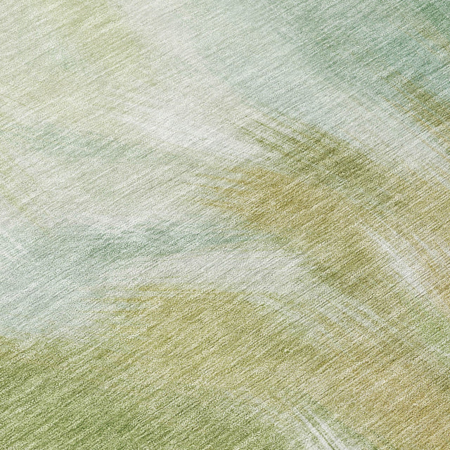 Addison Chantille ACN2096 Abstract Machine Made Transitional Green Rug
