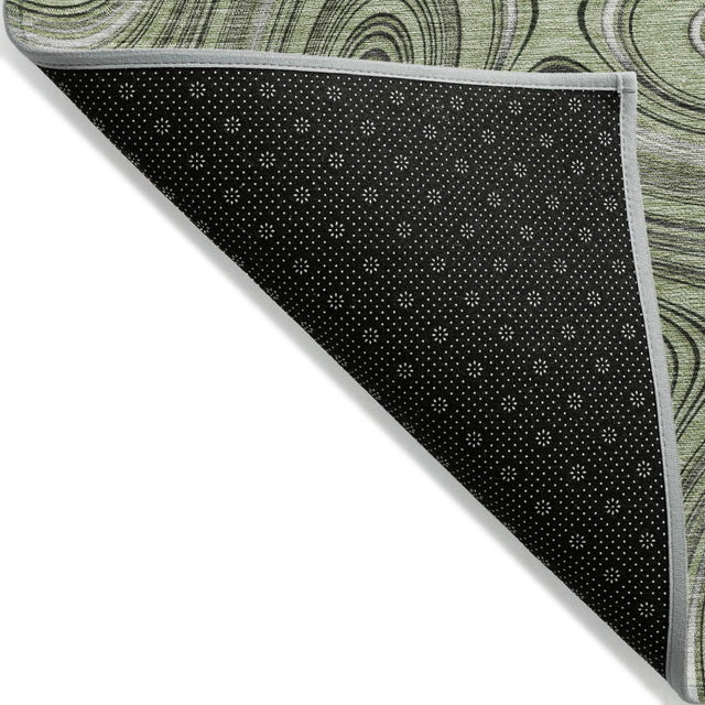 Addison Chantille ACN2097 Geometric Machine Made Transitional Aloe Rug
