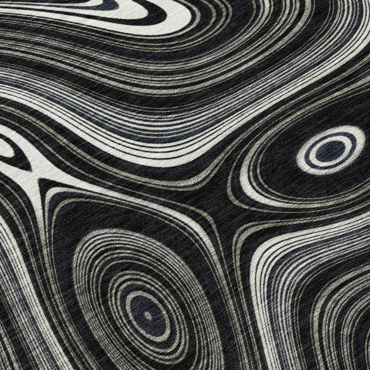 Addison Chantille ACN2097 Geometric Machine Made Transitional Black Rug