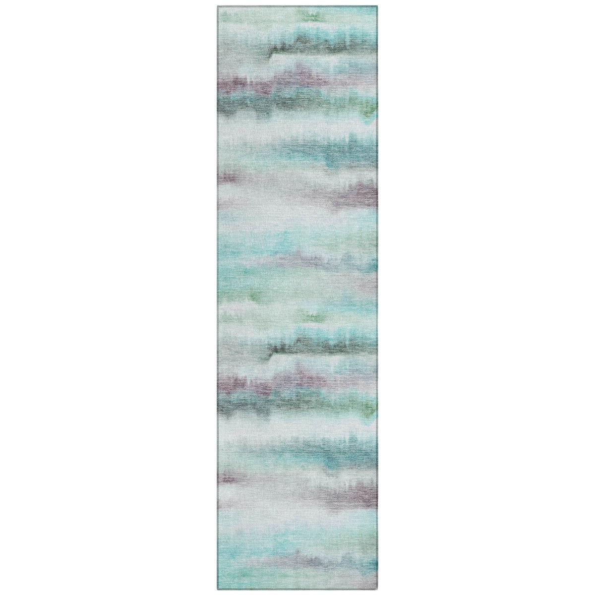 Addison Chantille ACN2098 Stripes Machine Made Transitional Teal Rug