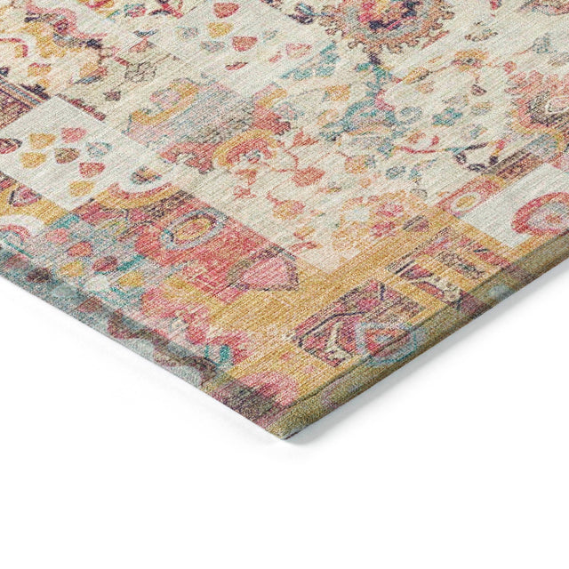 Addison Chantille ACN2099 Global Machine Made Traditional Pink Rug