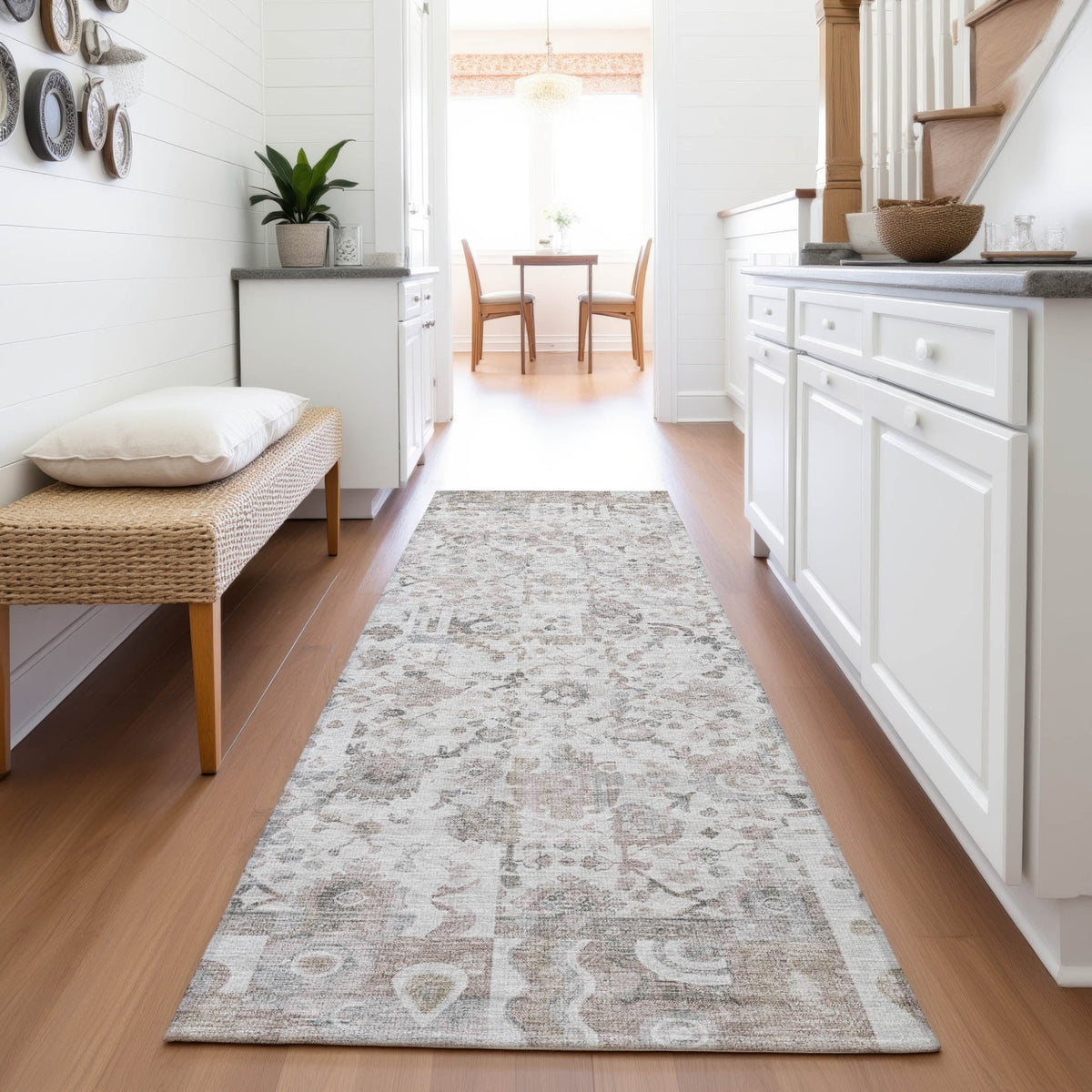 Addison Chantille ACN2099 Global Machine Made Traditional Taupe Rug