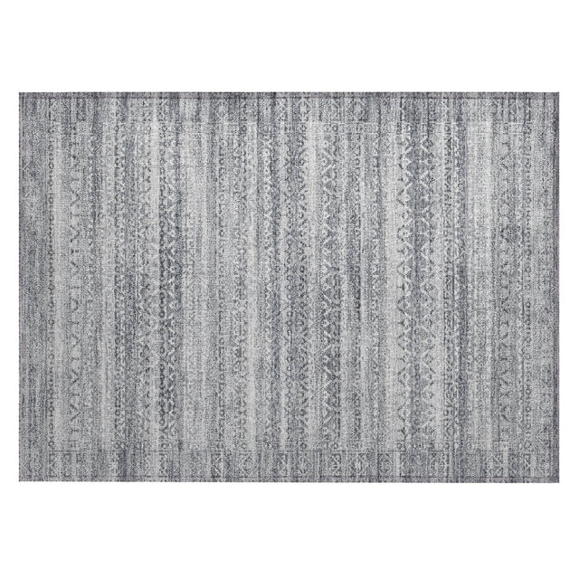 Addison Chantille ACN2101 Stripes Machine Made Transitional Gray Rug