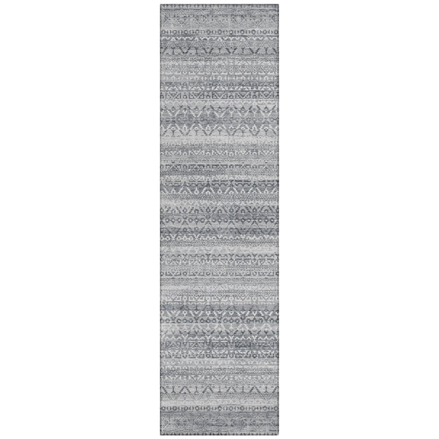 Addison Chantille ACN2101 Stripes Machine Made Transitional Gray Rug