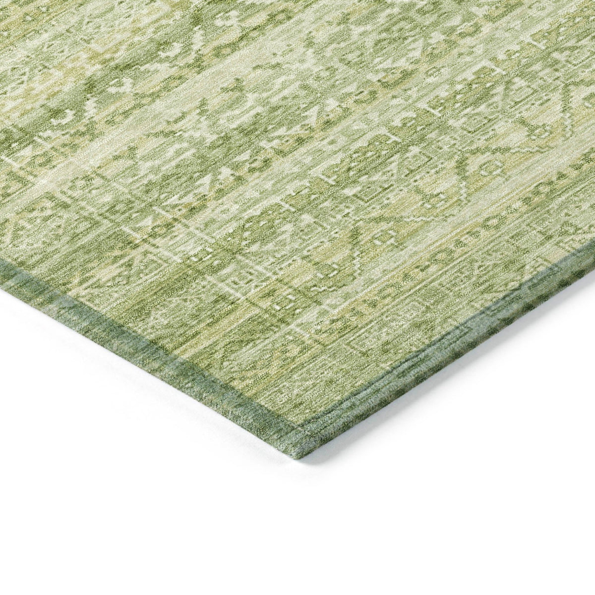 Addison Chantille ACN2101 Stripes Machine Made Transitional Sage Rug