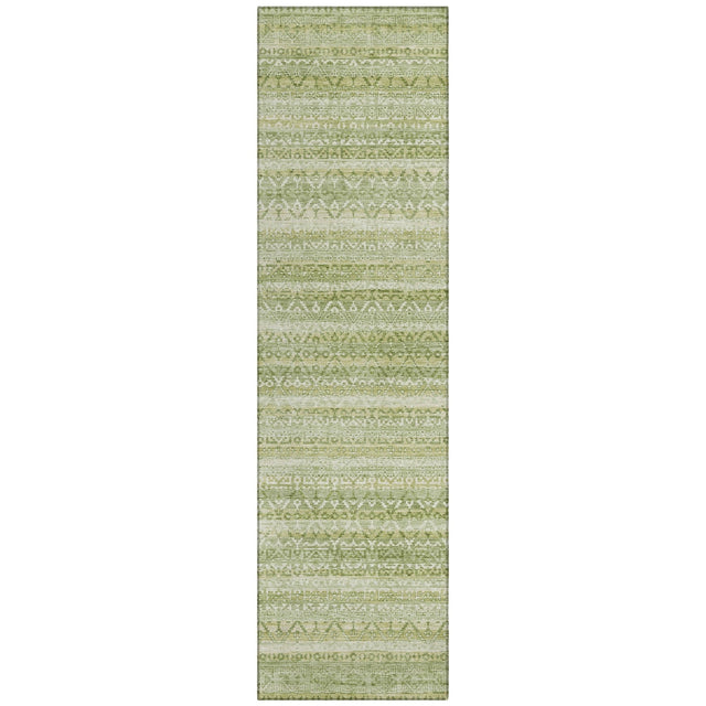 Addison Chantille ACN2101 Stripes Machine Made Transitional Sage Rug