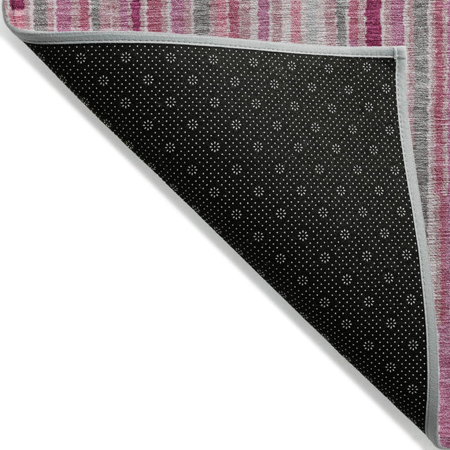 Addison Chantille ACN2102 Stripes Machine Made Transitional Blush Rug