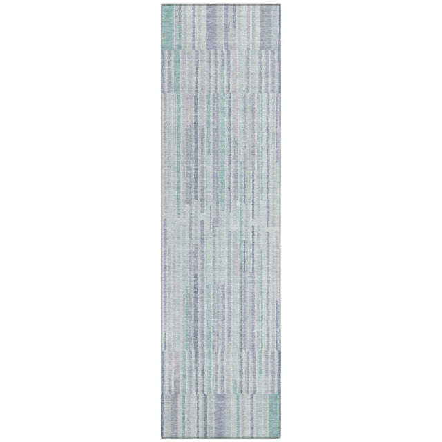 Addison Chantille ACN2102 Stripes Machine Made Transitional Mint Rug