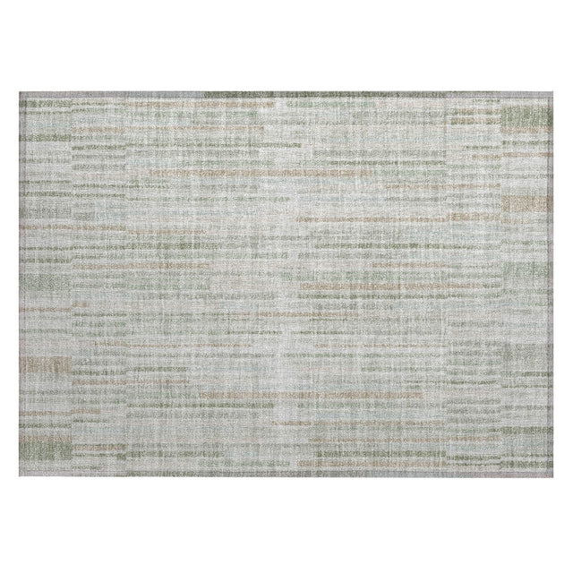 Addison Chantille ACN2102 Stripes Machine Made Transitional Sage Rug
