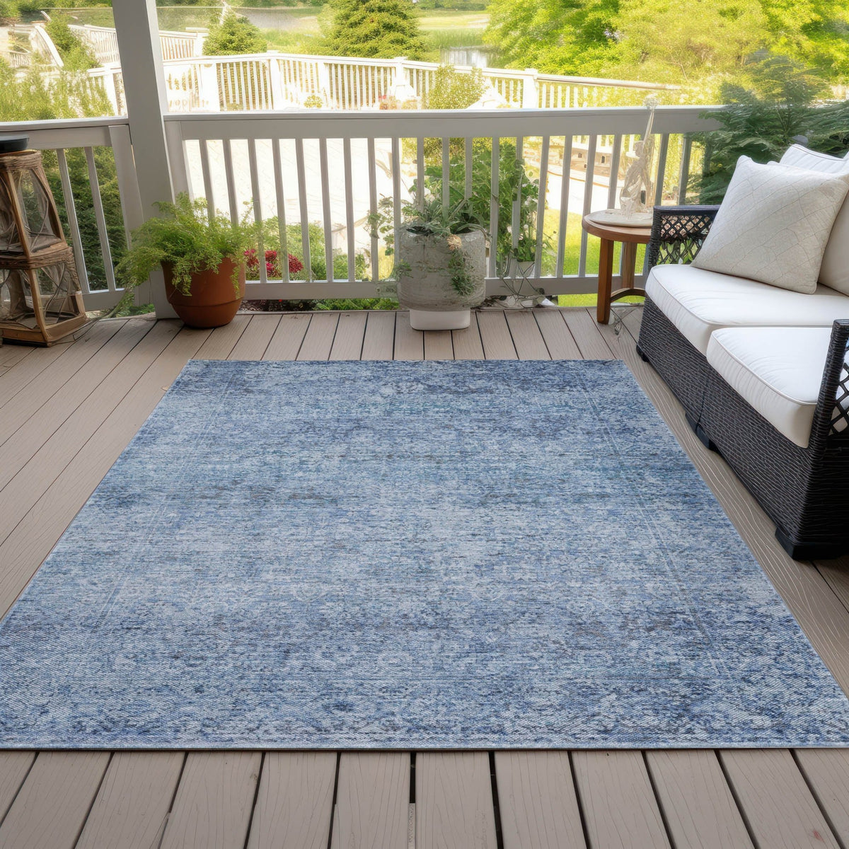 Addison Chantille ACN2103 Global Machine Made Traditional Blue Rug