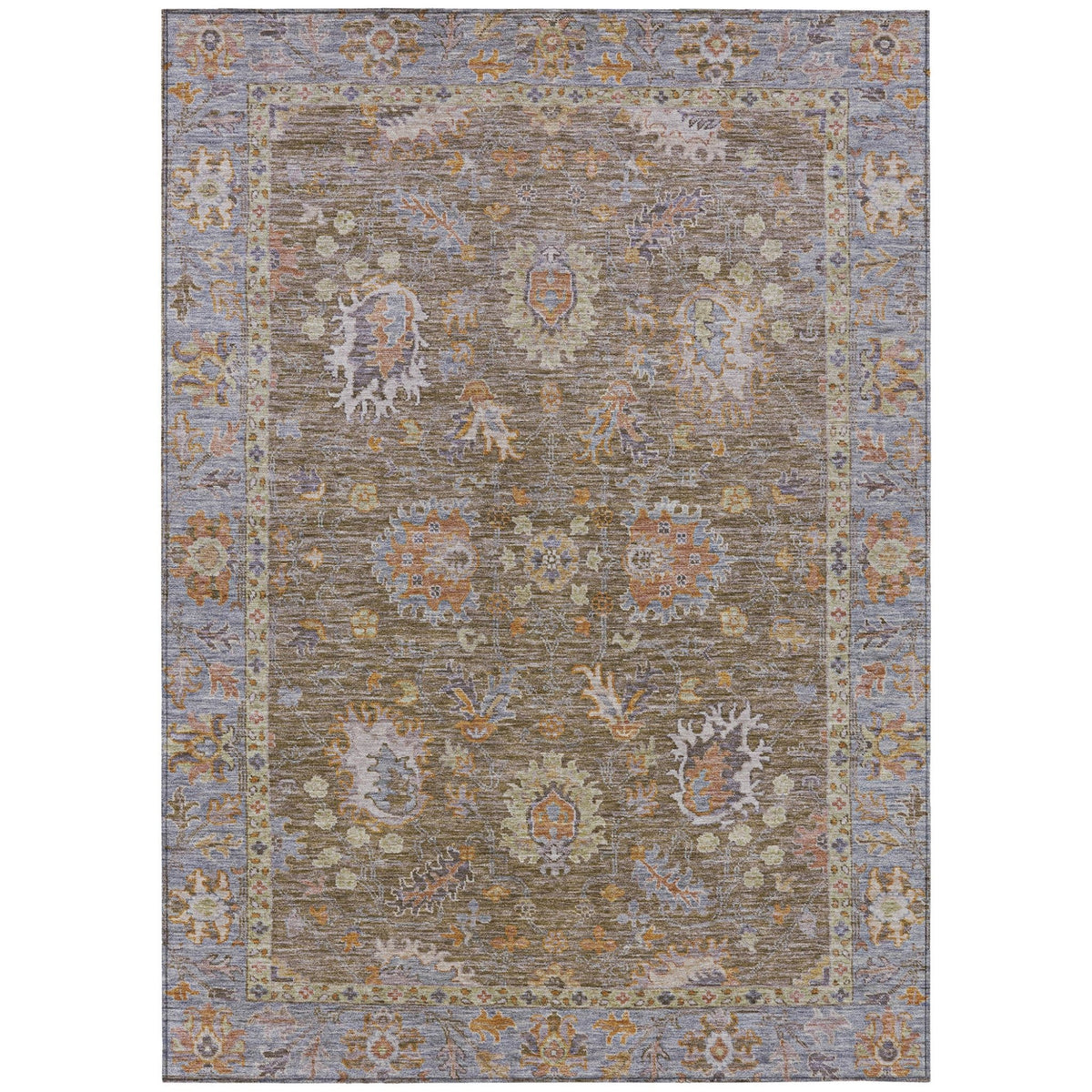 Addison Chantille ACN2104 Global Machine Made Traditional Brown Rug