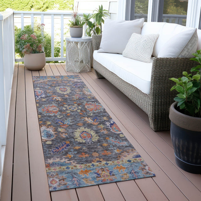 Addison Chantille ACN2104 Global Machine Made Traditional Gray Rug