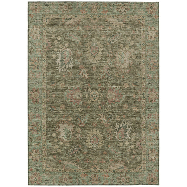 Addison Chantille ACN2104 Global Machine Made Traditional Olive Rug