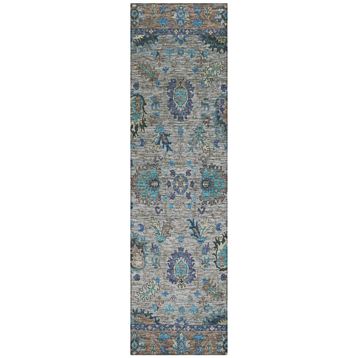 Addison Chantille ACN2104 Global Machine Made Traditional Pewter Rug