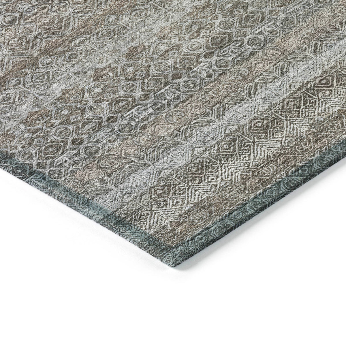 Addison Chantille ACN2105 Stripes Machine Made Transitional Brown Rug