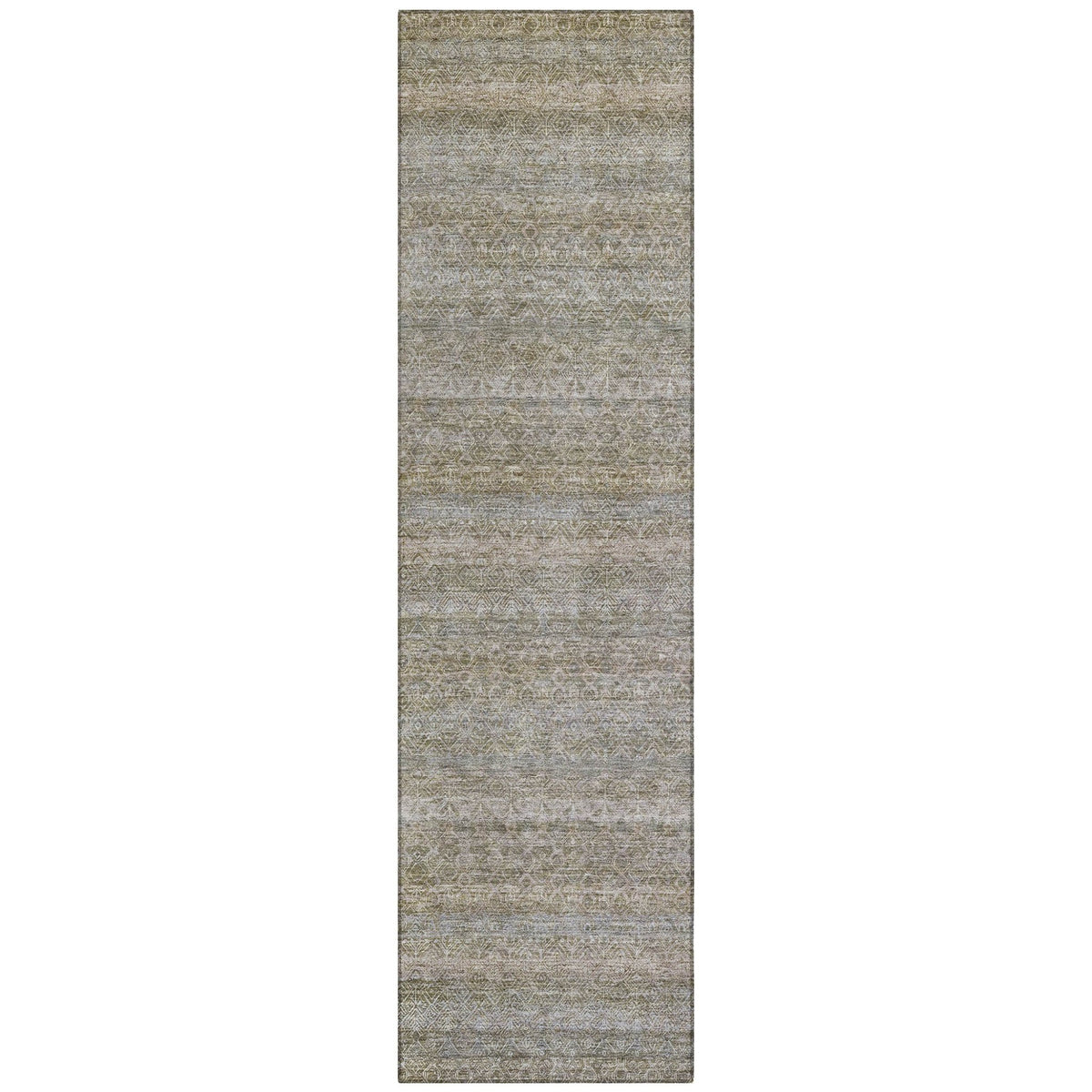 Addison Chantille ACN2105 Stripes Machine Made Transitional Khaki Rug