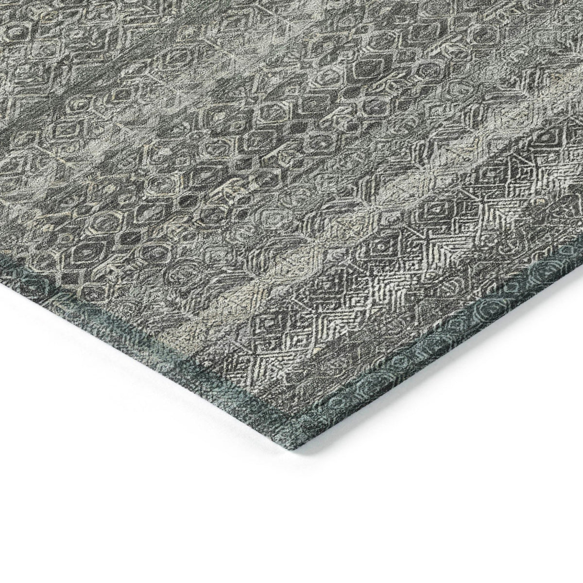 Addison Chantille ACN2105 Stripes Machine Made Transitional Pewter Rug