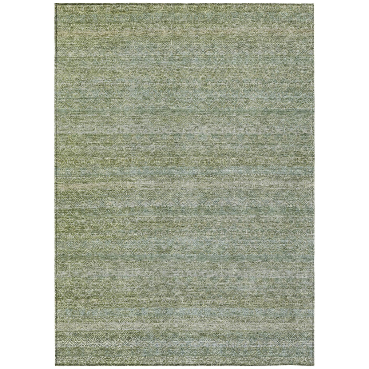 Addison Chantille ACN2105 Stripes Machine Made Transitional Sage Rug