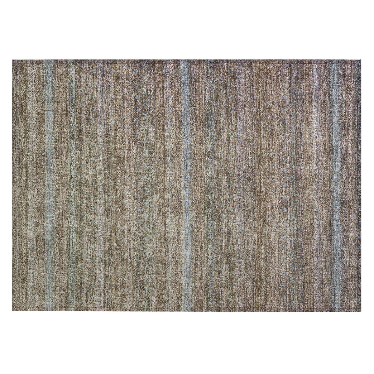 Addison Chantille ACN2106 Stripes Machine Made Transitional Brown Rug