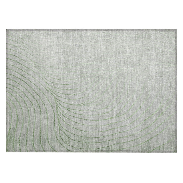 Addison Chantille ACN2107 Swirls Machine Made Transitional Aloe Rug