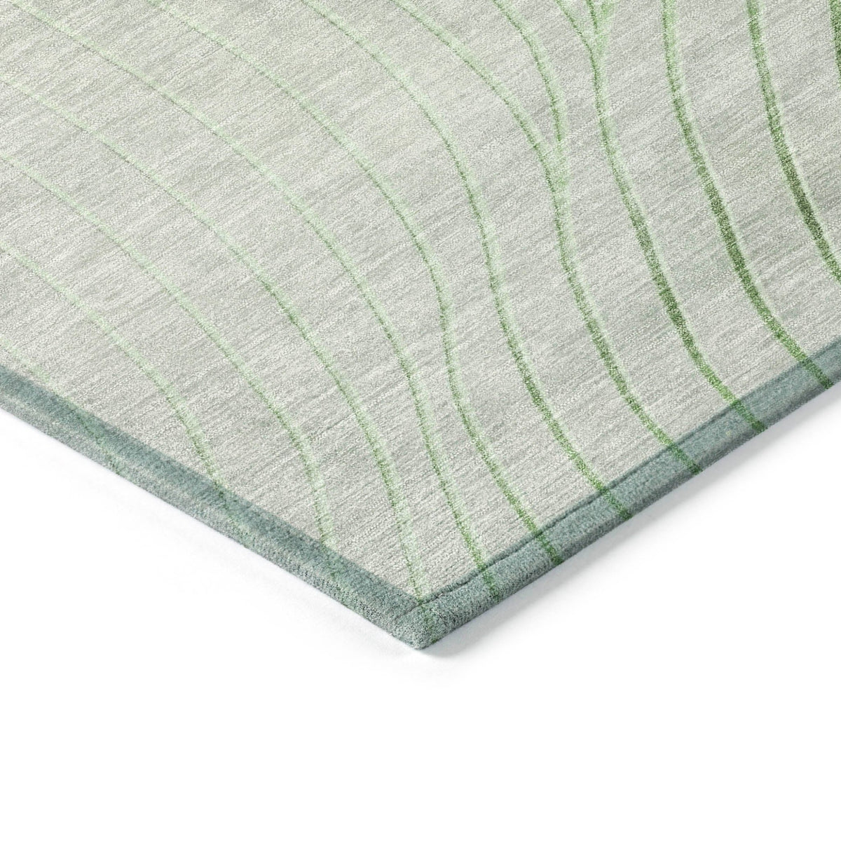 Addison Chantille ACN2107 Swirls Machine Made Transitional Aloe Rug
