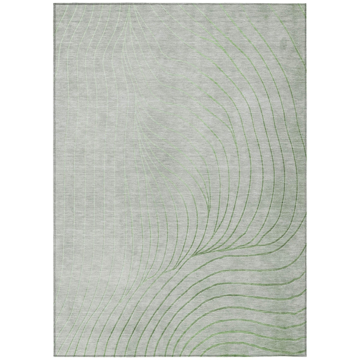 Addison Chantille ACN2107 Swirls Machine Made Transitional Aloe Rug