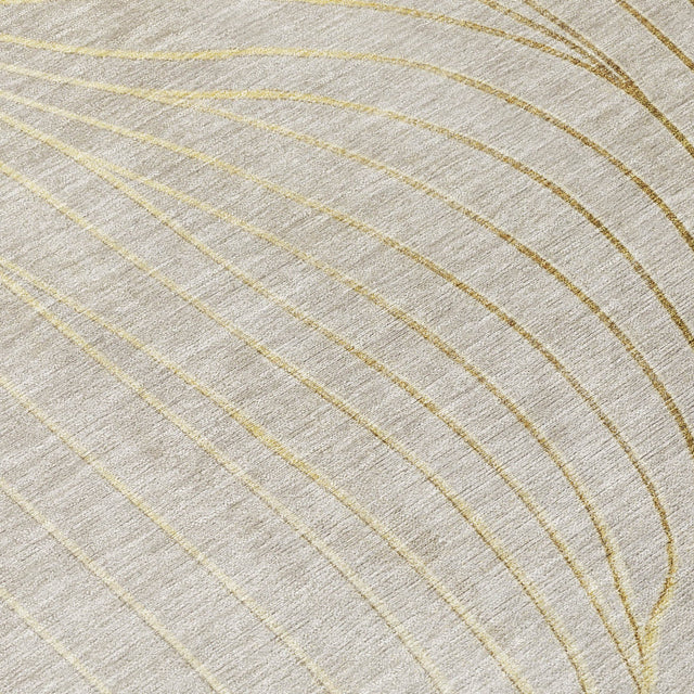 Addison Chantille ACN2107 Swirls Machine Made Transitional Beige Rug