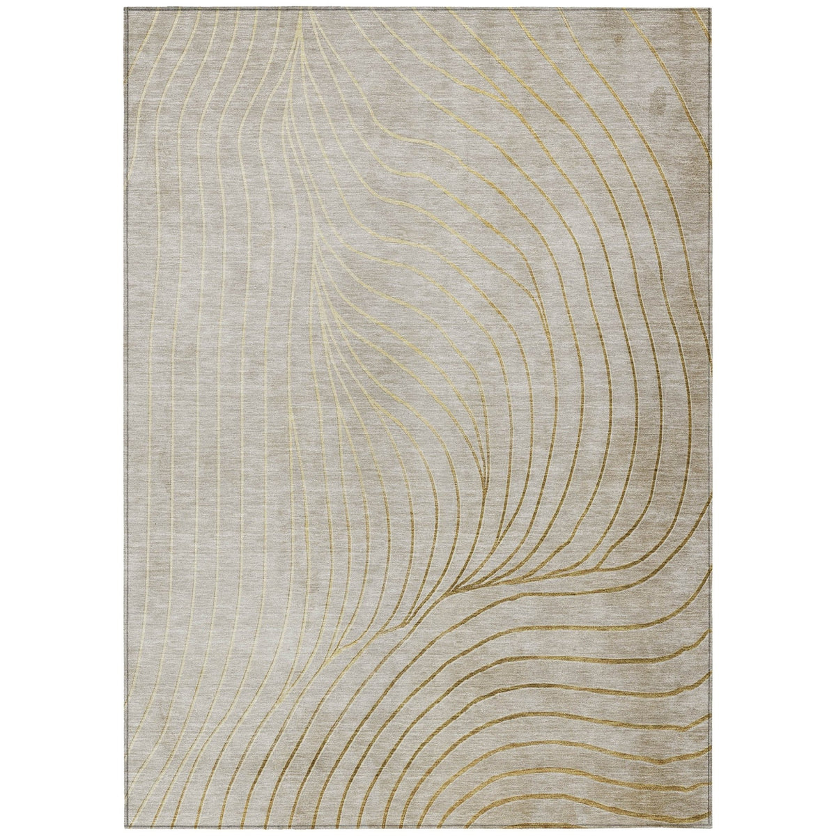 Addison Chantille ACN2107 Swirls Machine Made Transitional Beige Rug