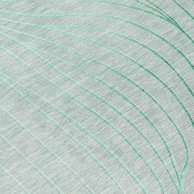 Addison Chantille ACN2107 Swirls Machine Made Transitional Mint Rug