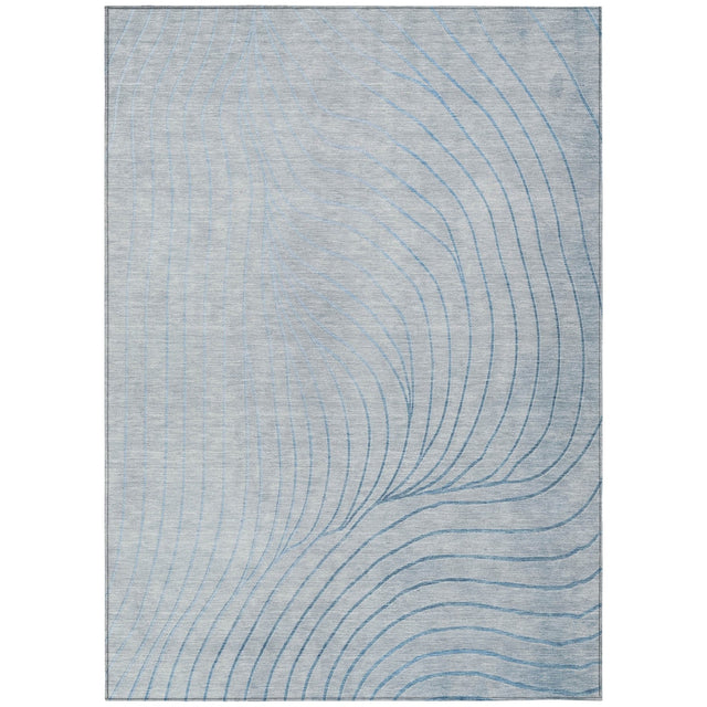 Addison Chantille ACN2107 Swirls Machine Made Transitional Sky Rug