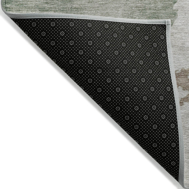 Addison Chantille ACN2108 Abstract Machine Made Transitional Aloe Rug