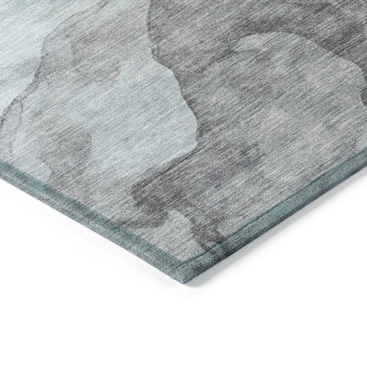 Addison Chantille ACN2109 Abstract Machine Made Transitional Teal Rug
