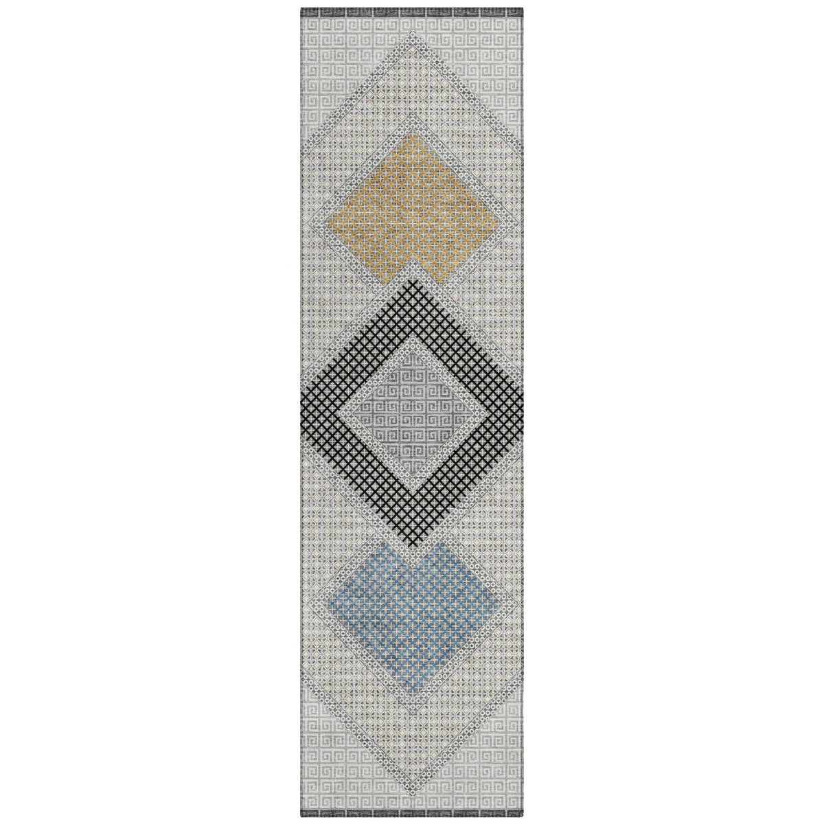 Addison Chantille ACN2111 Geometric Machine Made Transitional Gray Rug