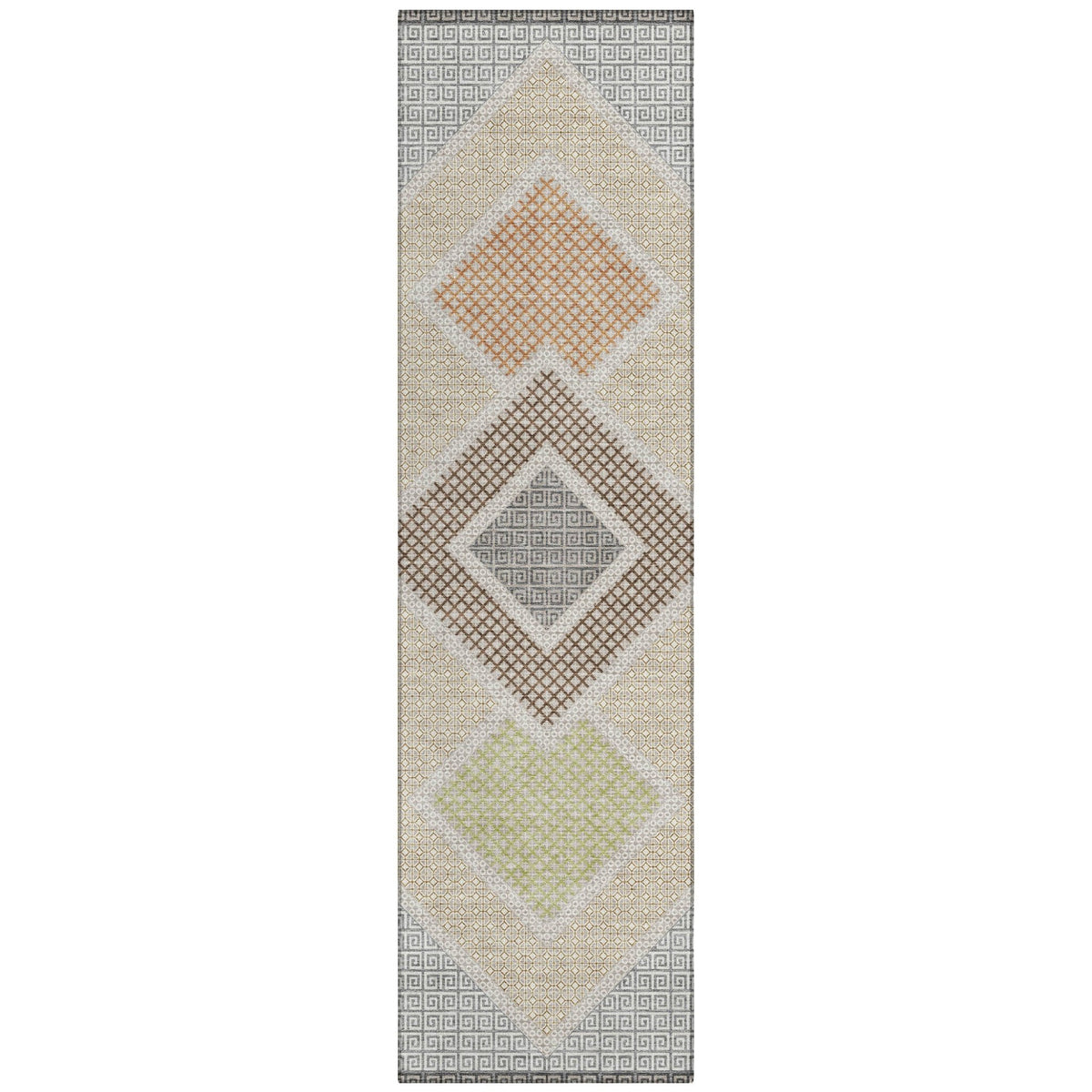 Addison Chantille ACN2111 Geometric Machine Made Transitional Pewter Rug
