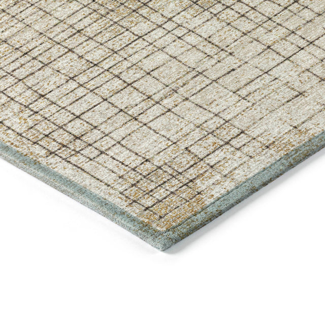 Addison Chantille ACN2112 Geometric Machine Made Transitional Brown Rug