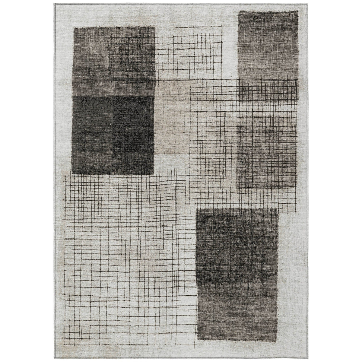 Addison Chantille ACN2112 Geometric Machine Made Transitional Ivory Rug