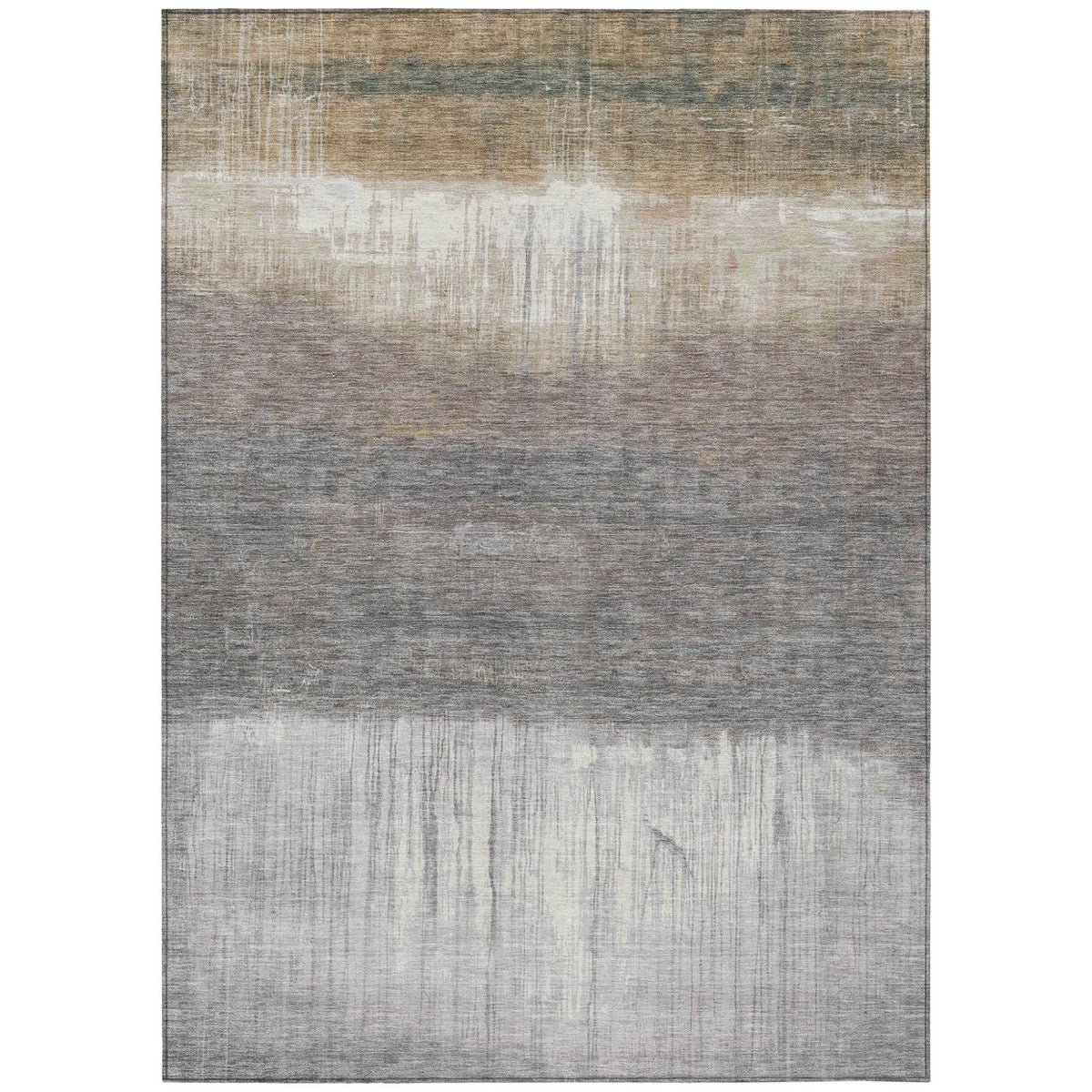 Addison Chantille ACN2118 Abstract Machine Made Transitional Taupe Rug