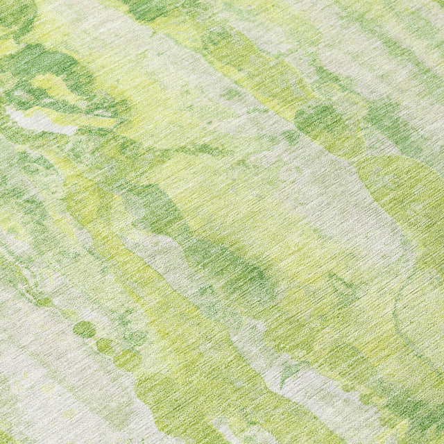 Addison Chantille ACN2120 Abstract Machine Made Transitional Lime Rug