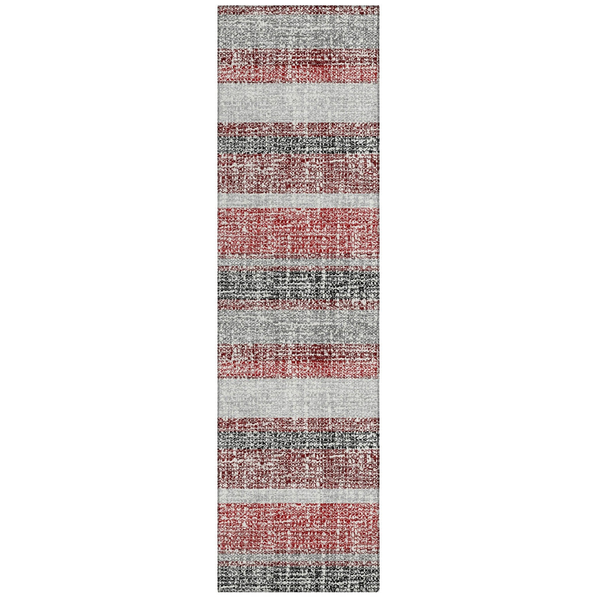 Addison Chantille ACN2122 Stripes Machine Made Transitional Burgundy Rug
