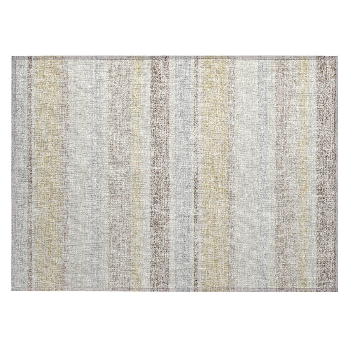 Addison Chantille ACN2122 Stripes Machine Made Transitional Ivory Rug