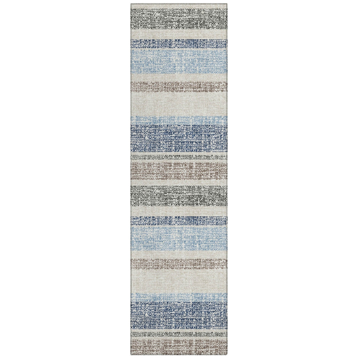 Addison Chantille ACN2122 Stripes Machine Made Transitional Navy Rug
