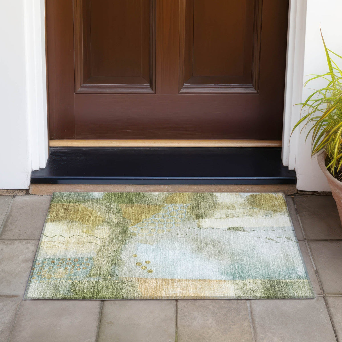 Addison Chantille ACN2127 Modern Machine Made Transitional Green Rug