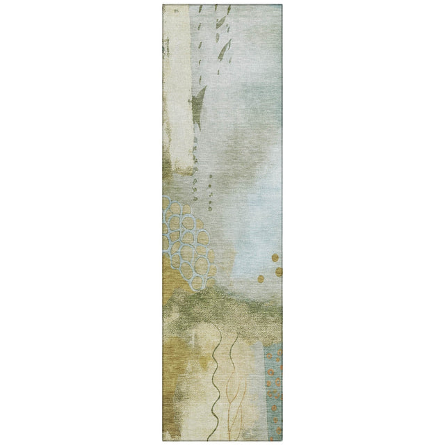 Addison Chantille ACN2127 Modern Machine Made Transitional Green Rug