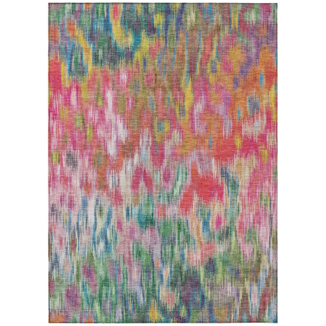 Addison Chantille ACN2129 Abstract Machine Made Transitional Pink Rug