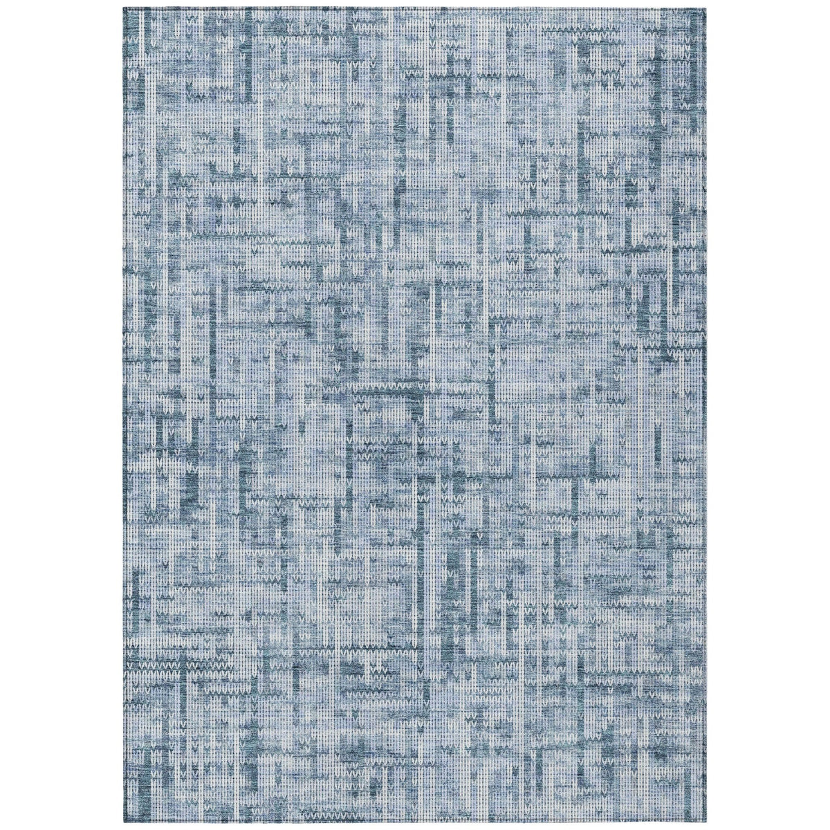 Addison Chantille ACN2130 Stripes Machine Made Transitional Blue Rug