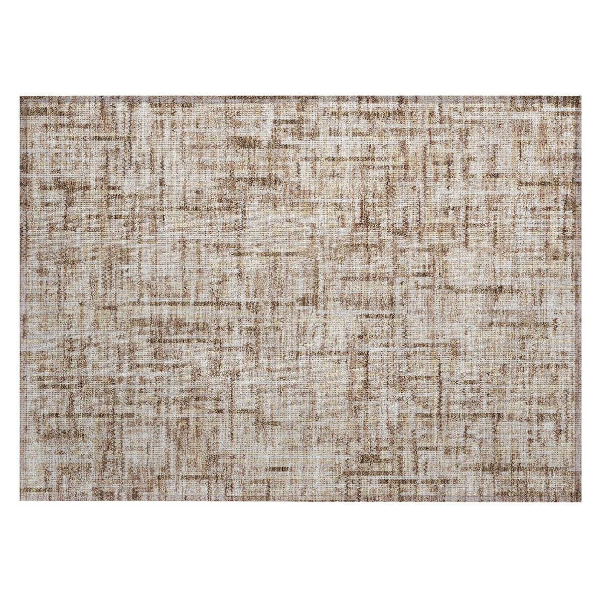 Addison Chantille ACN2130 Stripes Machine Made Transitional Brown Rug