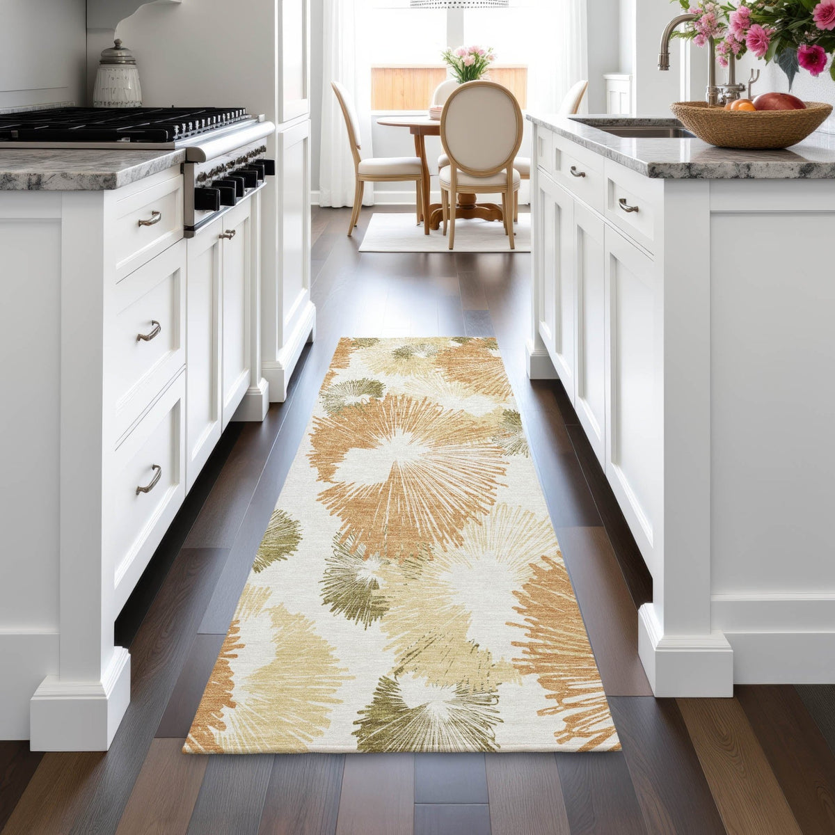 Addison Chantille ACN2132 Floral Machine Made Transitional Coral Rug