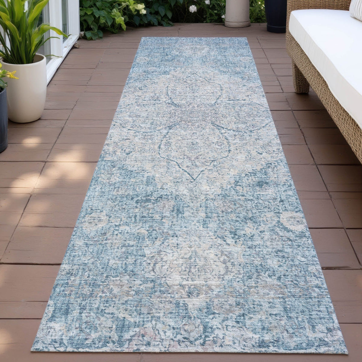 Addison Chantille ACN2136 Global Machine Made Traditional Denim Rug