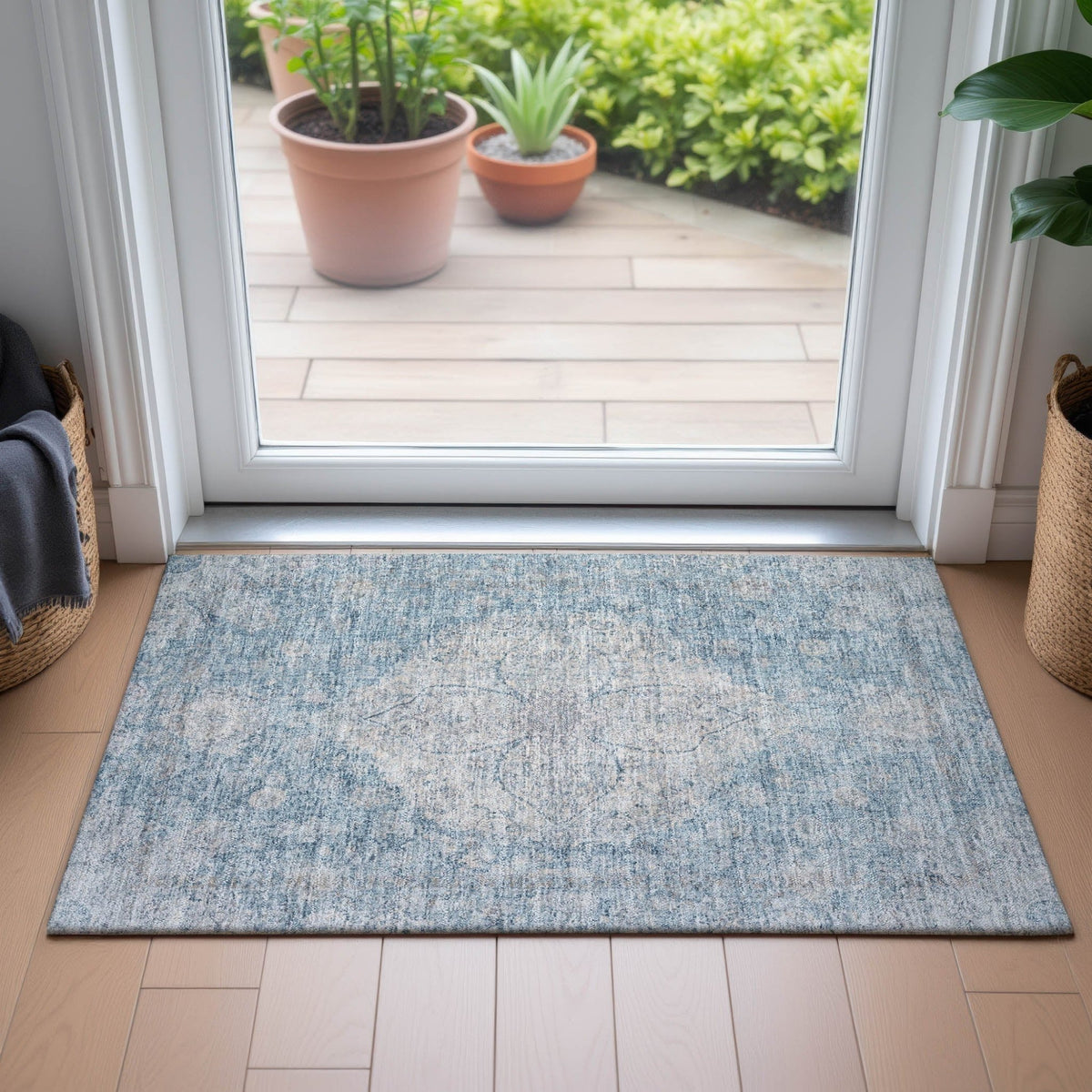 Addison Chantille ACN2136 Global Machine Made Traditional Denim Rug